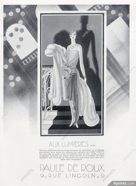 Paule de Roux (Couture) 1928 Porter Woodruff
