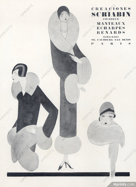 Scriabin (Fur Clothing) 1928 Esplandiu
