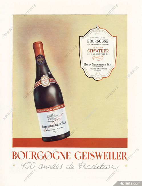 Geisweiler Bourgogne 1951