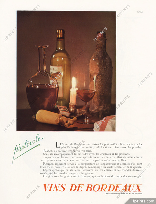 Vins de Bordeaux 1953