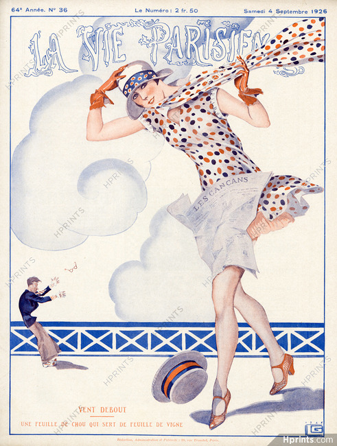 Léonnec 1926 Vent debout, Les Cancans, La Vie Parisienne