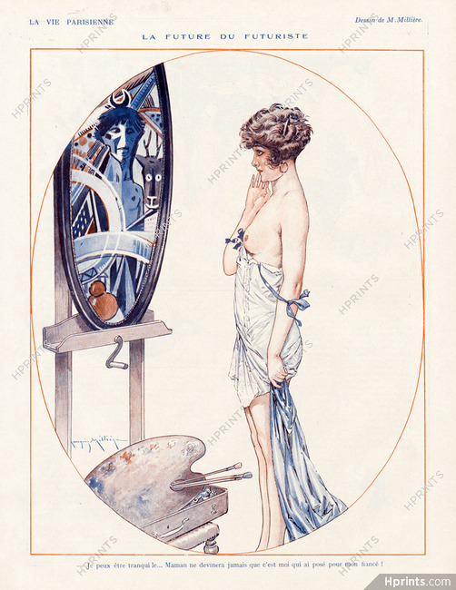 Millière 1926 La Future du Futuriste, Artist Model