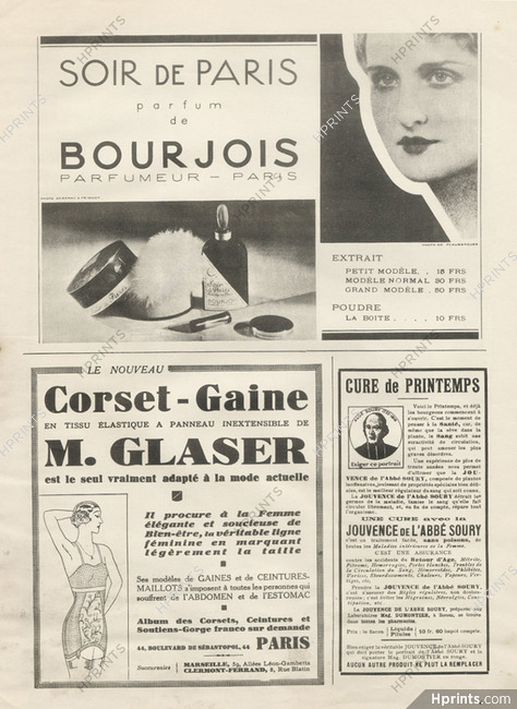 Bourjois (Perfumes) 1931 Soir de Paris, Photo Ph. de Flaugergues