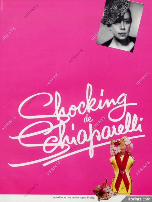 Schiaparelli 1984 "Shocking" Elsa Schiaparelli Portrait, Panthere Hat, Brooch