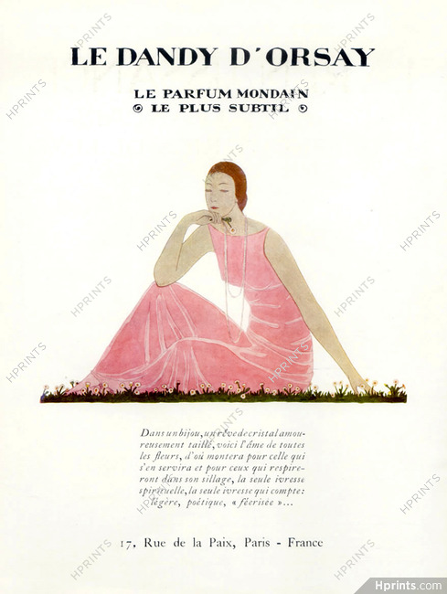 D'Orsay (Perfumes) 1925 André Edouard Marty, Le Dandy