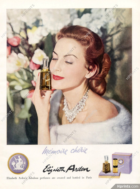 Elizabeth Arden (Perfumes) 1956 "Mémoire chérie"