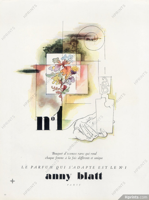 Anny Blatt (Perfumes) 1947 Louis Moles, N°1
