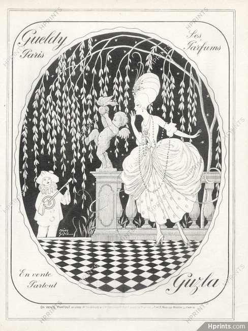 Gueldy 1919 Guzla, César Giris, 18th Century Costumes, Pierrot