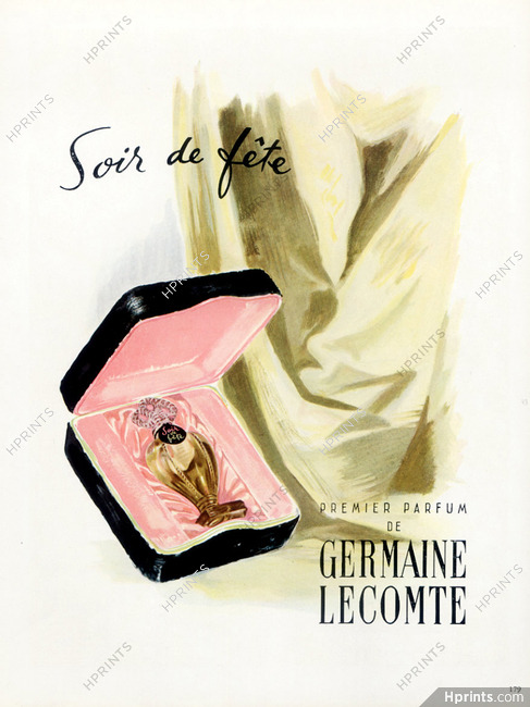 Germaine Lecomte (Perfumes) 1947 Soir de Fête