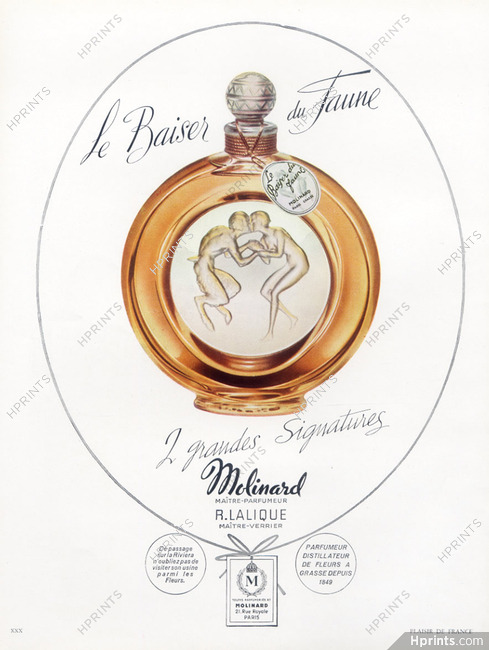 Molinard 1947 Le Baiser du Faune, Lalique