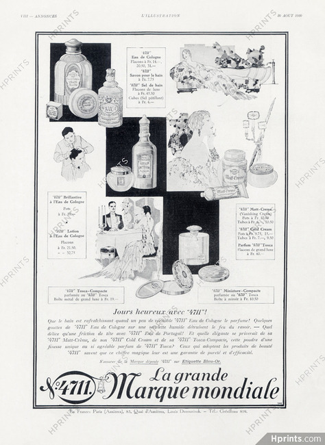 N°4711 Eau de Cologne 1930 Cosmetics