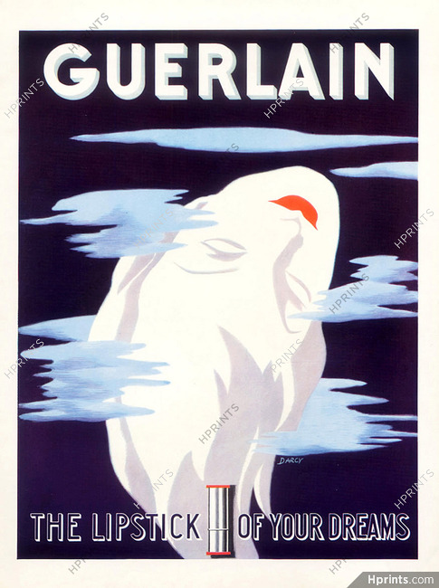Guerlain (Cosmetics) 1937 Darcy, Lipstick