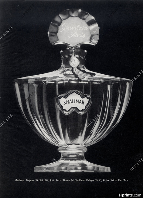 Guerlain (Perfumes) 1950s, Shalimar