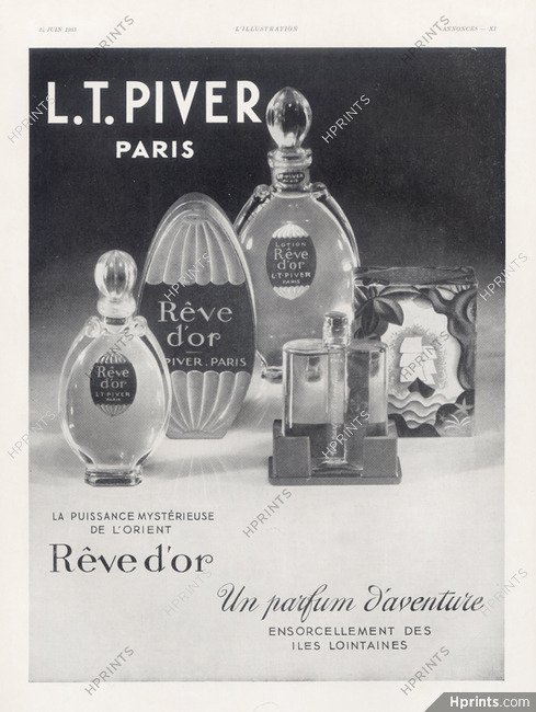 Piver 1933 Rêve d'Or & Un Parfum d'Aventure — Perfumes