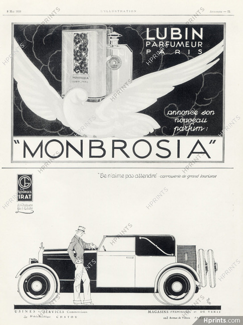 Lubin "Monbrosia" & Georges Irat 1926 Émilien Dufour (car Irat)
