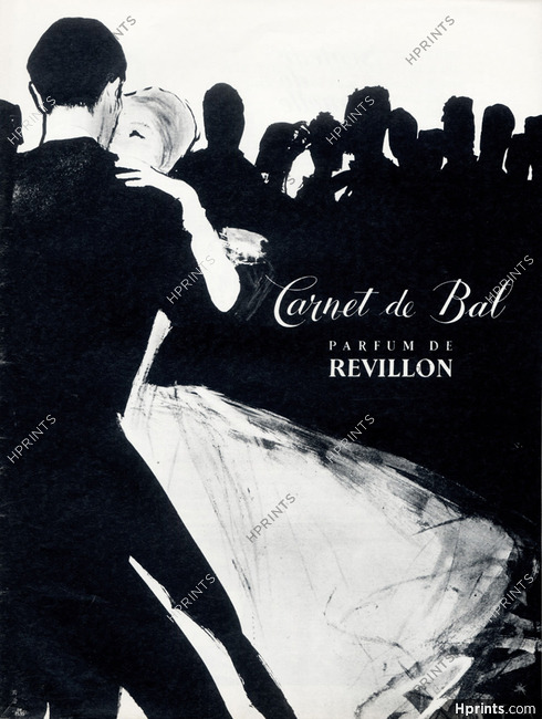 Revillon (Perfumes) 1960 Carnet de Bal, René Gruau