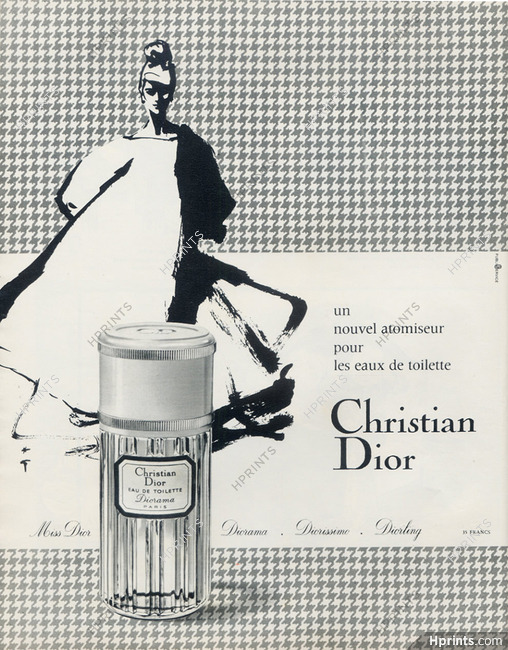 Christian Dior (Perfumes) 1966 Diorama, René Gruau — Perfumes