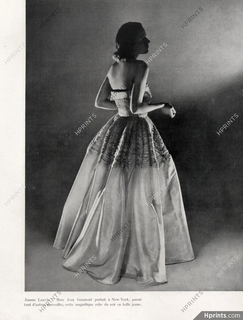 Jeanne Lanvin (Couture) 1946 Mrs Jean Gaumont, evening gown