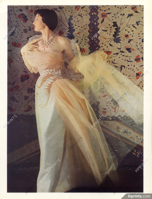 Marcel Rochas 1950 Evening gown, Pierre Besson