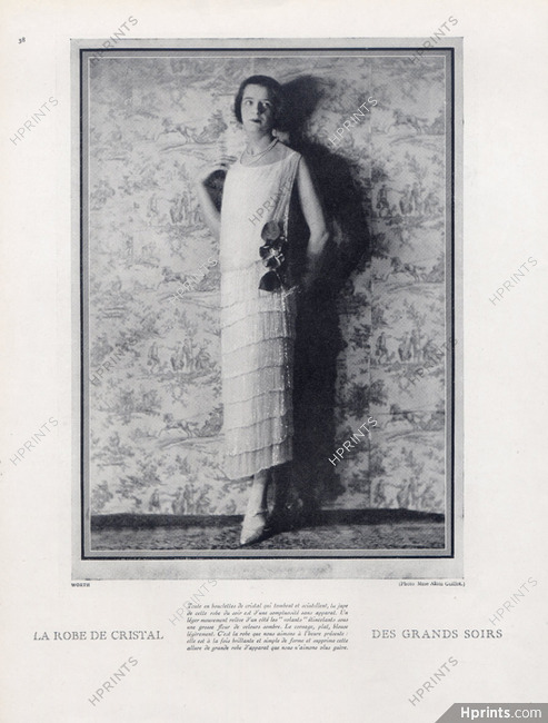 Worth 1924 "La Robe de Cristal" Photo Laure Albin Guillot