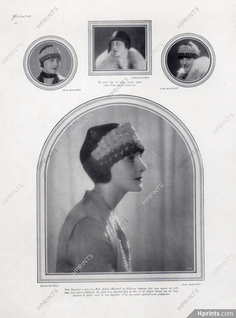 Jane Blanchot 1925 Arlette Marshall, Photo Man Ray