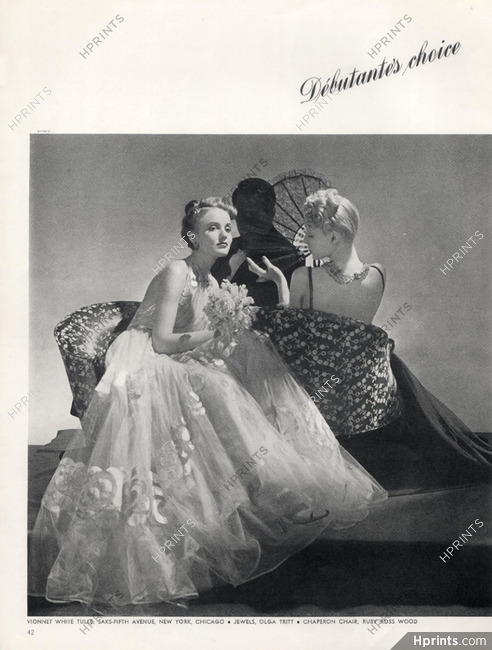 Madeleine Vionnet 1938 Jewels Olga Tritt, Evening Gown