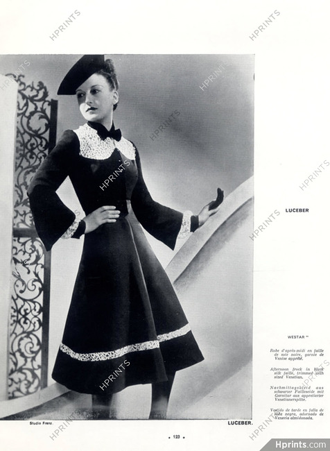 Luceber (Couture) 1939 Photo Studio Franz