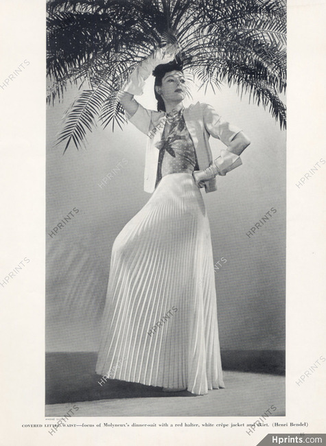 Molyneux (Couture) 1940s Dinner-suit, Jacket and skirt, Photo André Durst