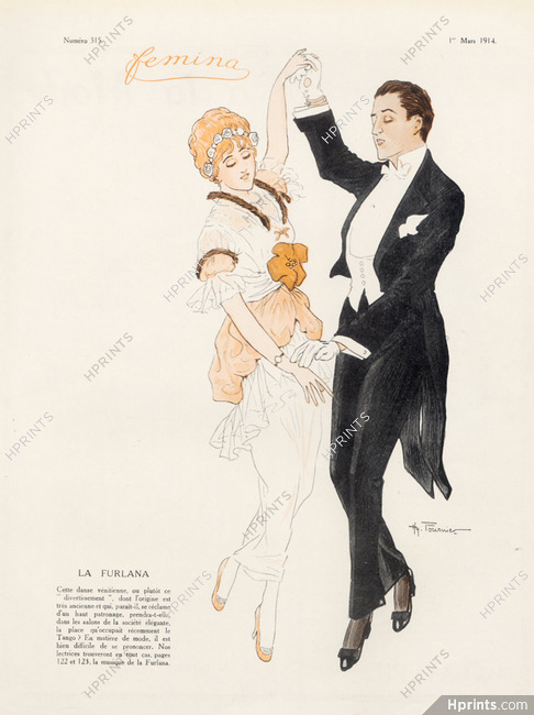 Henry Fournier 1914 Venitian Dance "La Furlana"
