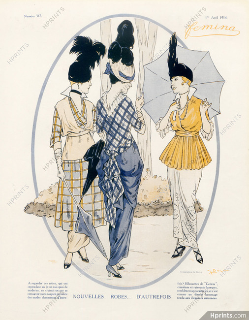 Bert 1914 Dresses Fashion illustration