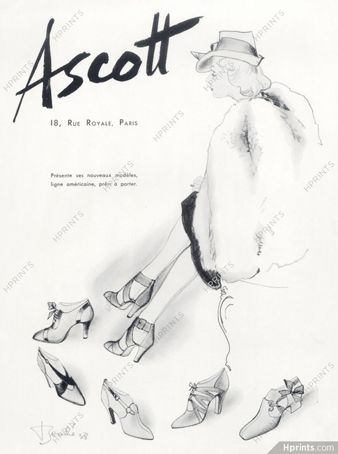 Ascott 1938 American Style Shoes, René Bouché