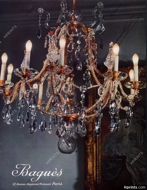 Baguès (Luminaires) 1955 crystal chandelier