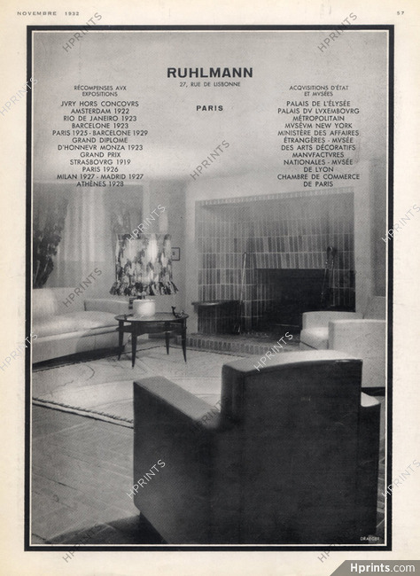 Ruhlmann (Decorative Arts) 1932