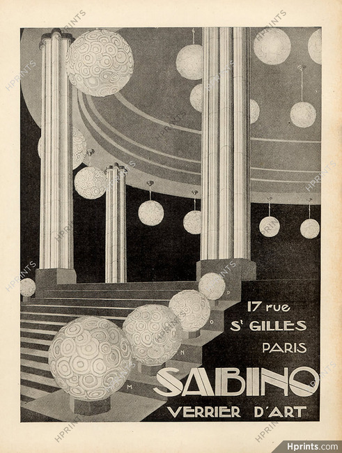 Sabino - Verrier d'Art (Luminaires) 1928 Art Déco