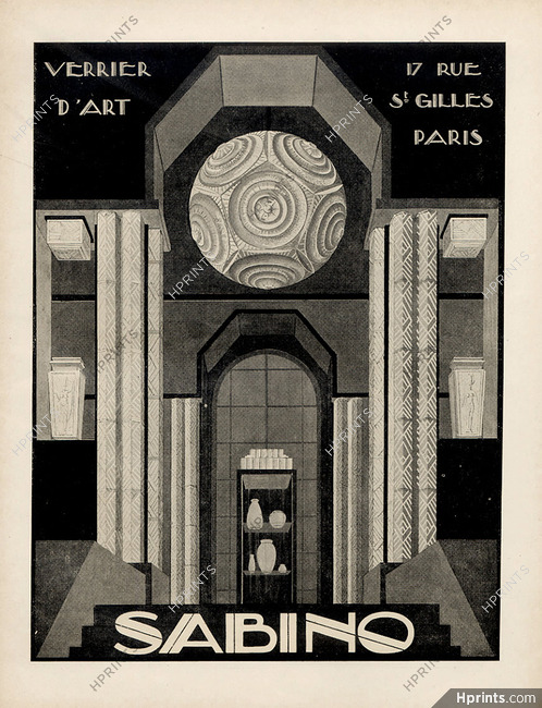 Sabino - Verrier d'Art (Luminaires) 1928 Art Déco