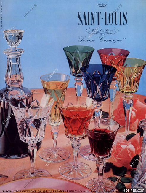 Saint-Louis (Crystal Glass) 1957 "Service Camargue"