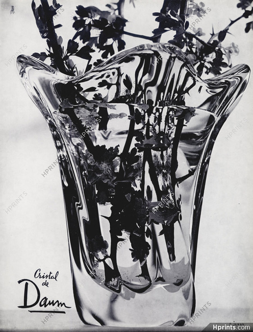 Daum (Crystal Glass) 1956 Photo Pierre Jahan