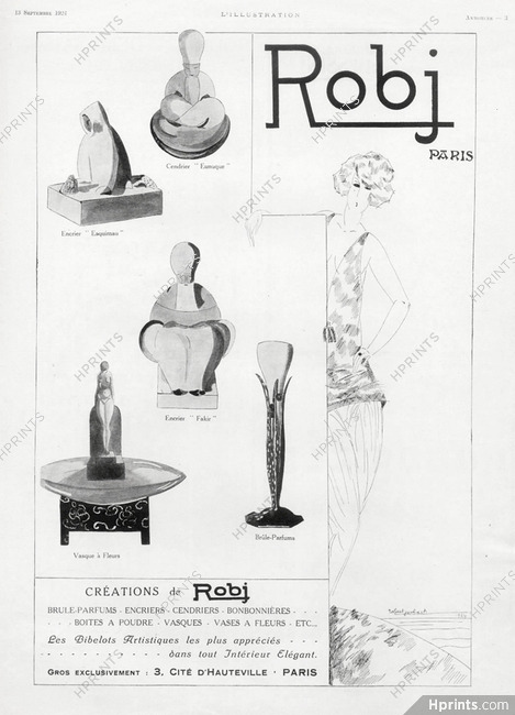 Robj 1924 Robert Polack, Knickknacks Decorative Arts