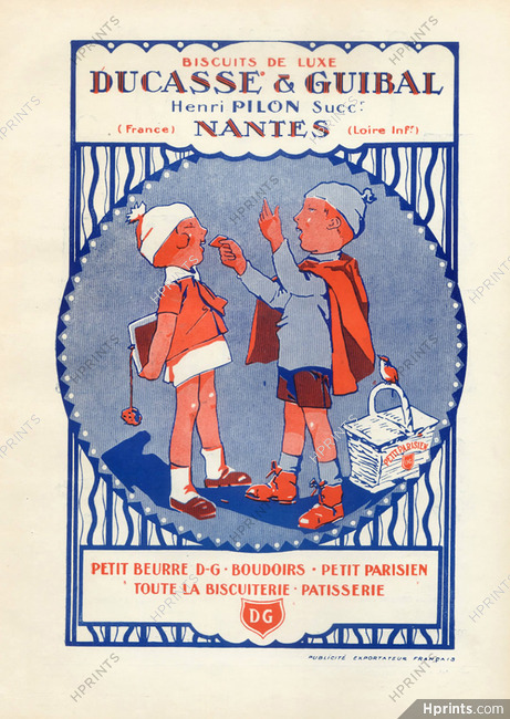 Ducasse & Guibal (Biscuits de luxe) 1924 Henri Pilon