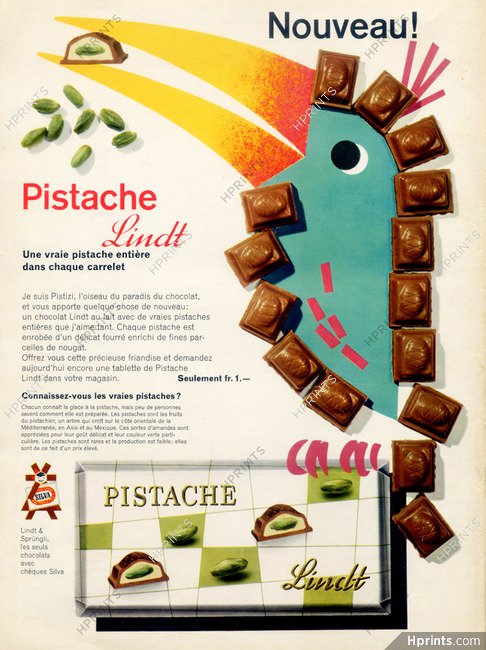 Lindt (Chocolates) 1957 "Pistizi" Bird of Paradise