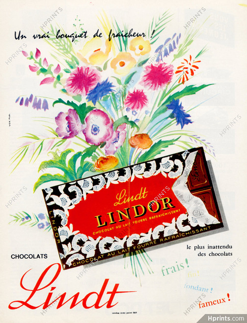 Lindt (Chocolates) 1963 flower