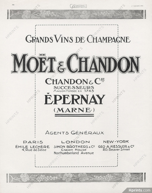Moët & Chandon (Champain) 1913