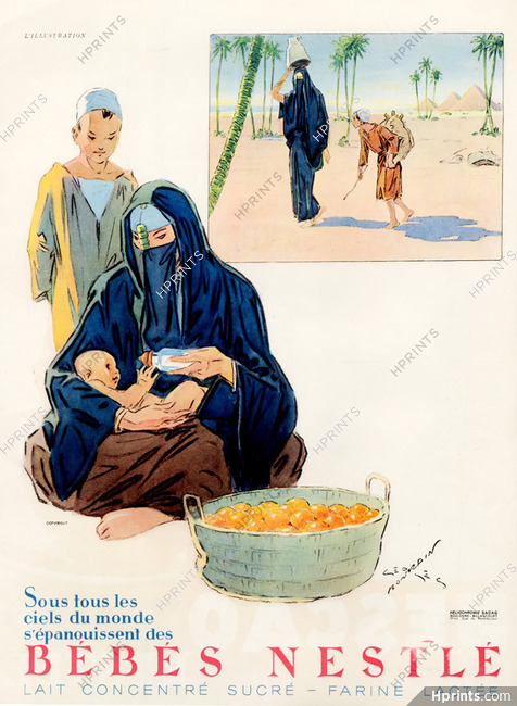 Nestlé 1935 Georges Bourdin, Egyptian, maternity