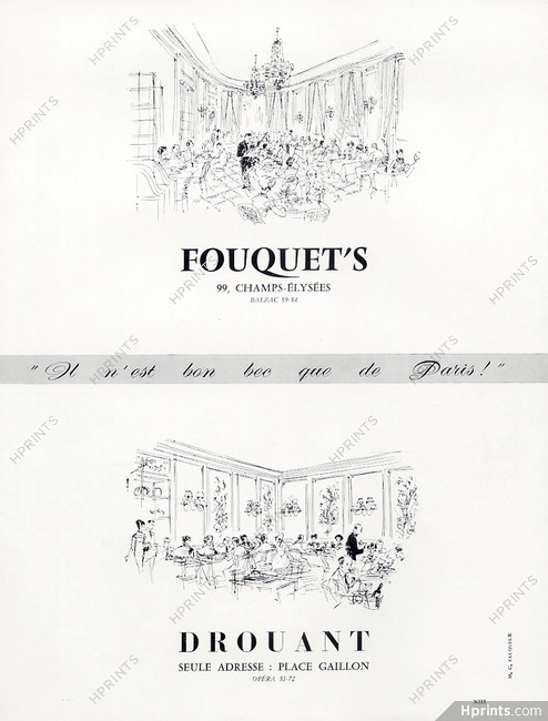 Fouquet's & Drouant (Restaurants) 1963
