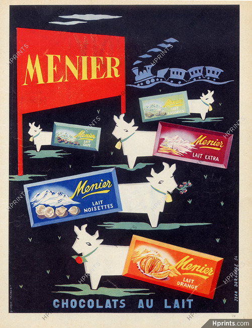 Menier (Chocolates) 1955 Jean Dargouge