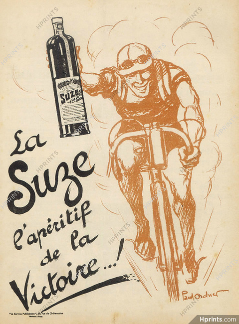 Suze 1933 Sportsman, Cyclist, Paul Ordner, Sports
