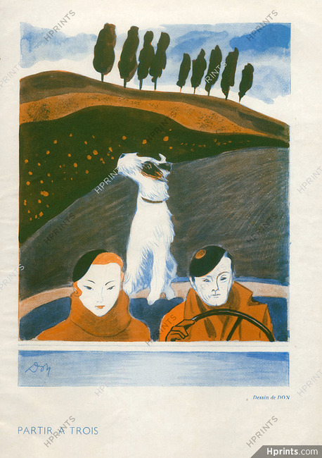 Don 1934 "Partir à trois", dog