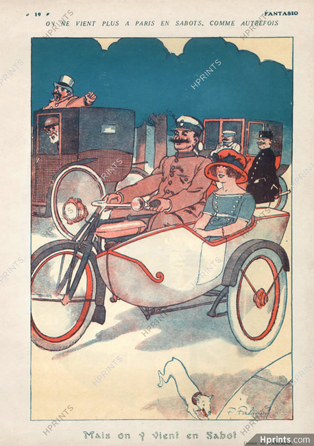 Fabien Fabiano 1920 Side-car, "Moto Sabot" Sidecar
