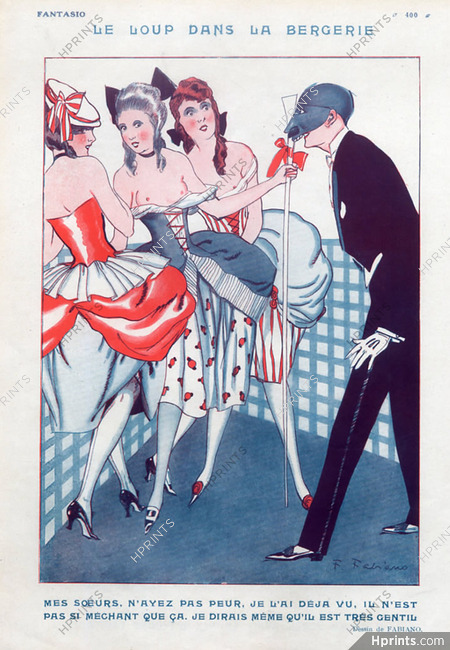 Fabiano 1922 "Le loup dans la bergerie", Masquerade Ball