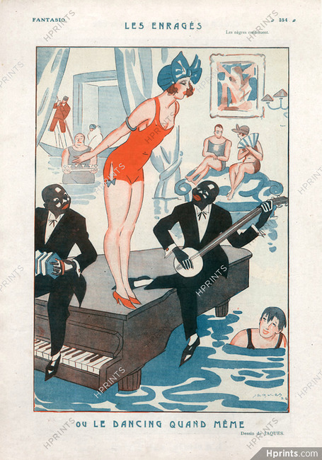 Les Enragés — ou Le Dancing Quand Même, 1924 - Jaques Swimmer Bathing Beauty, Jazz Music